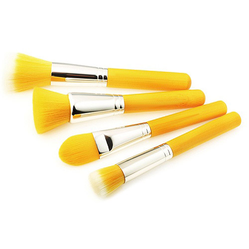 5pcs bamboo makeup brush set